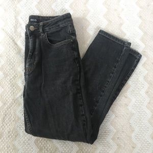 Urban Outfitters Washed Black Girlfriend Jeans